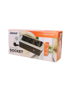 Gniazdo meblowe wpuszczane w blat z płaskim frezowanym... 2