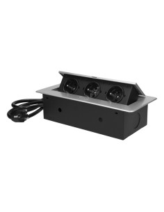 Gniazdo meblowe wpuszczane w blat z płaskim frezowanym...