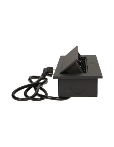 Gniazdo meblowe wpuszczane w blat z grubym...