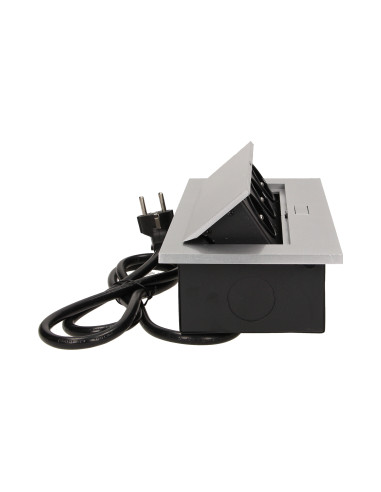 Gniazdo meblowe wpuszczane w blat z grubym...