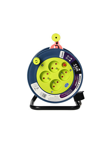 Przedłużacz bębnowy MINI, 4 gniazda 2P+Z,...