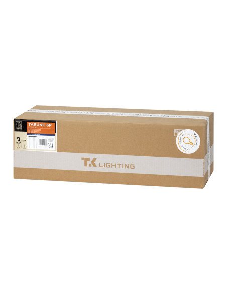 TABUNG 6P, lampa wisząca, G9  max.6W, złota