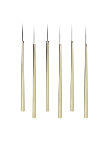 TABUNG 6P, lampa wisząca, G9  max.6W, złota