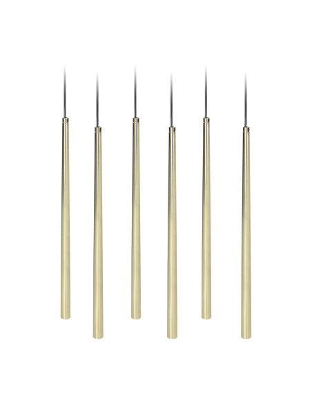 TABUNG 6P, lampa wisząca, G9  max.6W, złota