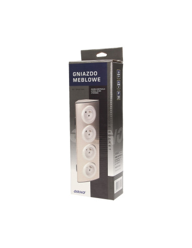Gniazdo meblowe kuchenne 4x2P+Z, montaż na...