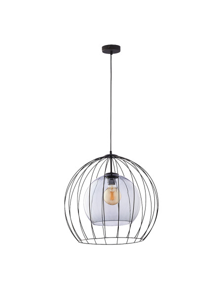 DUNIA 500 1P, lampa wisząca, E27  max.15W, czarna