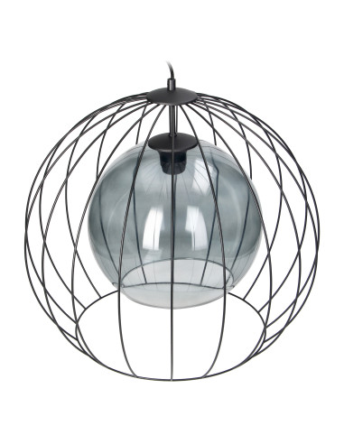 DUNIA 500 1P, lampa wisząca, E27  max.15W, czarna