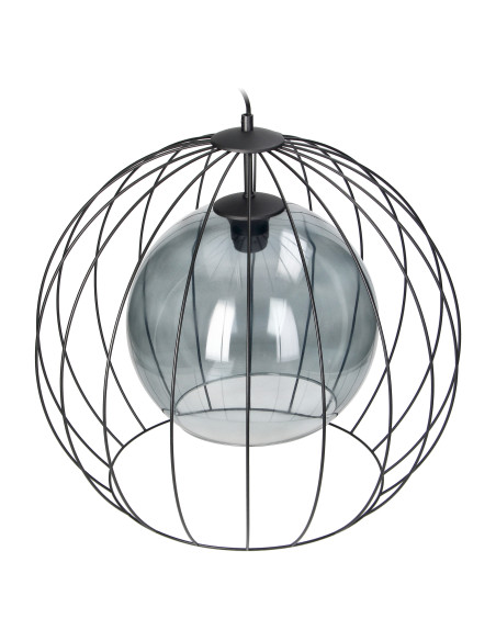 DUNIA 500 1P, lampa wisząca, E27  max.15W, czarna