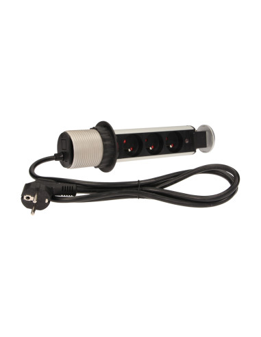 Gniazdo meblowe Ø6cm wysuwane z blatu z blokadą...