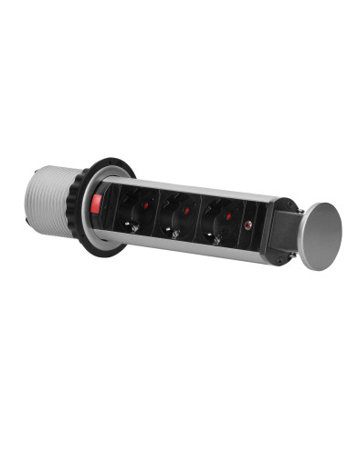 Gniazdo meblowe Ø6cm wysuwane z blatu z blokadą...