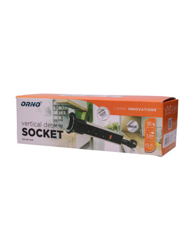 Gniazdo meblowe Ø6cm wysuwane z blatu z blokadą...