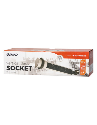 Gniazdo meblowe Ø6cm wysuwane z blatu z...