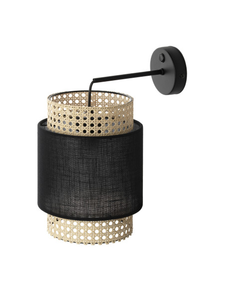 LANA 1P, kinkiet, E27 max. 60W, czarny