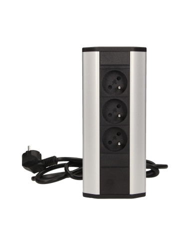 Gniazdo meblowe z przewodem 1,8m, 3x2P+Z