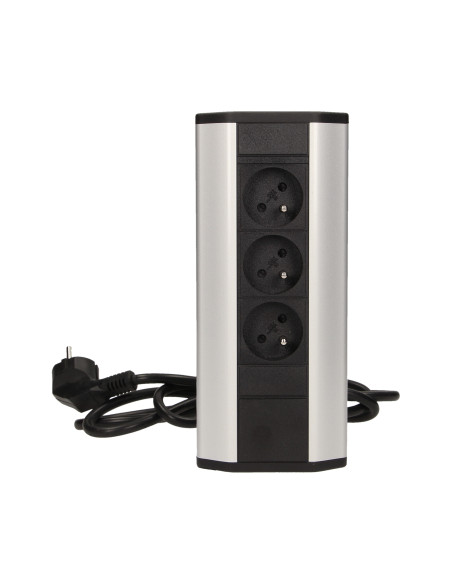 Gniazdo meblowe z przewodem 1,8m, 3x2P+Z