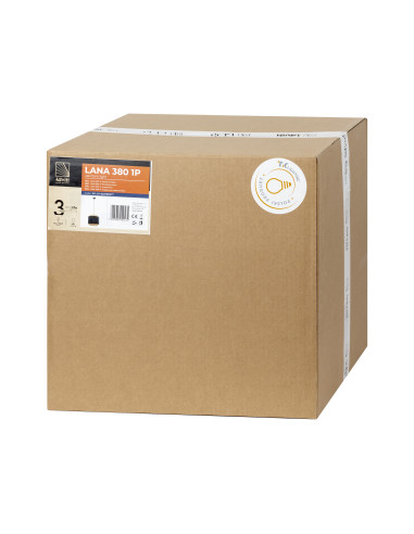 LANA 380 1P, lampa wisząca, E27  max.60W, czarna