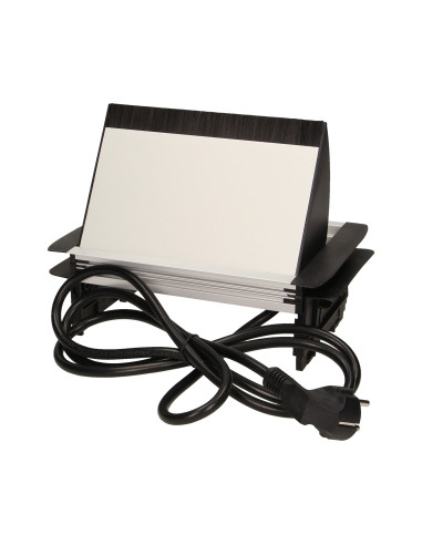 Gniazdo meblowe wpuszczane w blat ze szczotką...