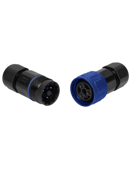 Konektor kablowy, gniazdo-wtyczka, 3x4mm², IP68, 10 szt.