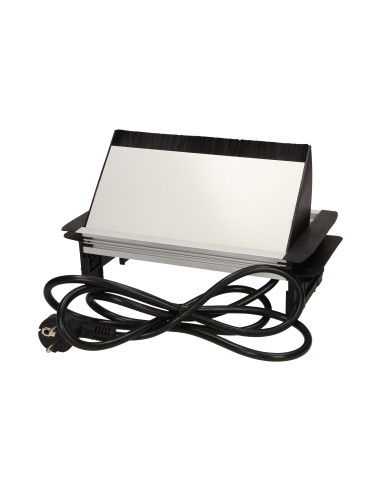 Gniazdo meblowe wpuszczane w blat ze szczotką...