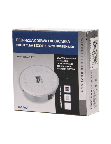 Bezprzewodowa ładowarka indukcyjna z dodatkowym...