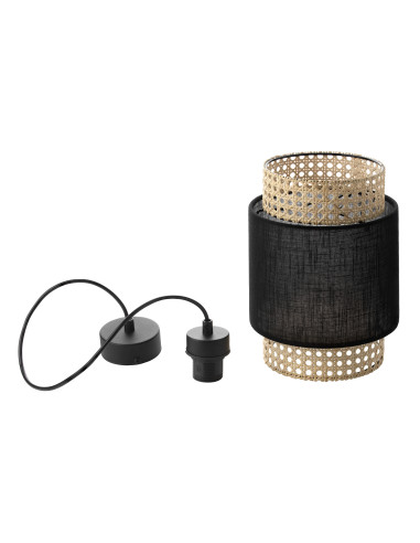 LANA 200 1P, lampa wisząca, E27  max.60W, czarna