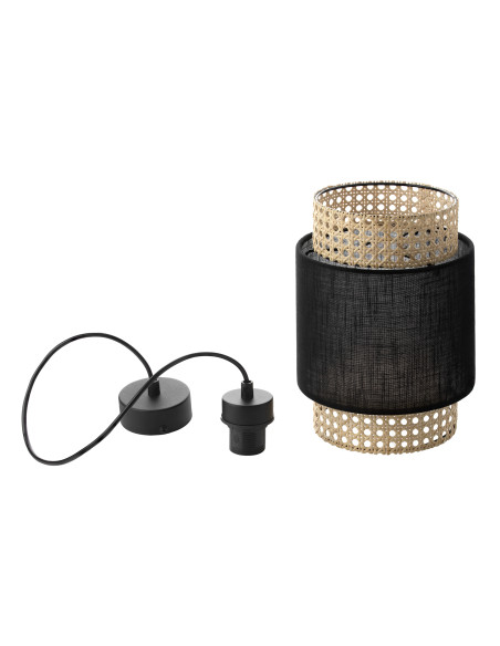 LANA 200 1P, lampa wisząca, E27  max.60W, czarna