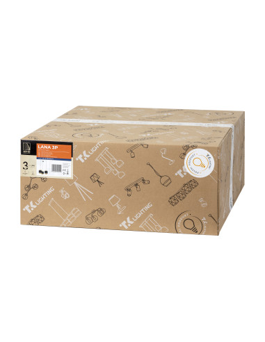 LANA 3P, lampa wisząca, E27  max.60W, czarna