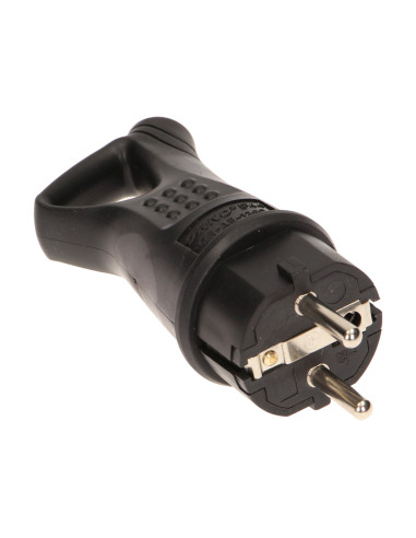 Bryzgoszczelna wtyczka gumowa Uni-schuko z...