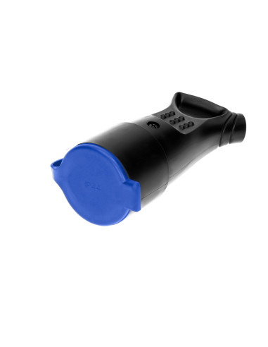 Bryzgoszczelne gniazdo gumowe 2P+Z, proste,...