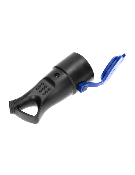 Bryzgoszczelne gniazdo gumowe 2P+Z, proste, IP44, czarne