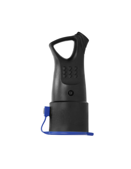 Gniazdo gumowe, bryzgoszczelne 2P+Z, proste, IP44, czarne, wersja Schuko