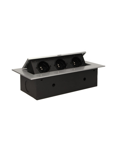 Gniazdo meblowe wpuszczane w blat z płaskim...