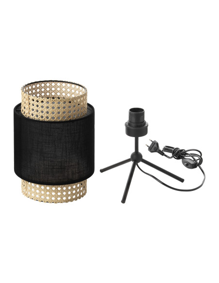 LANA, lampka nocna, E27 max.60W, czarna