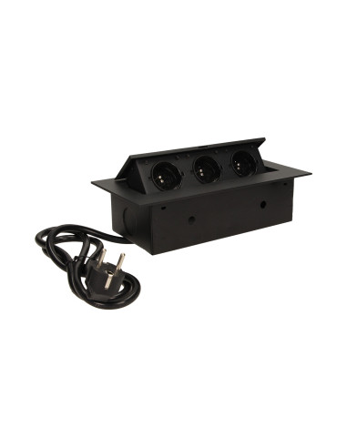 Gniazdo meblowe wpuszczane w blat z płaskim...