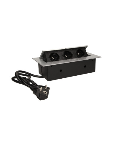 Gniazdo meblowe wpuszczane w blat z płaskim...