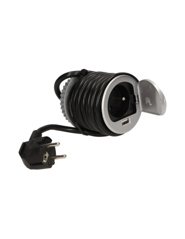 Gniazdo meblowe Ø6cm wpuszczane w blat z...