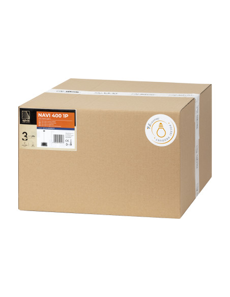 NAVI 400 1P, lampa wisząca, E27  max.60W, czarna