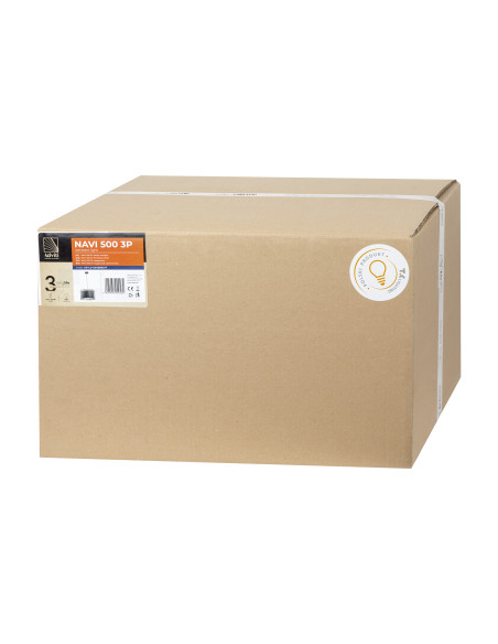 NAVI 500 3P, lampa wisząca, E27  max.60W, czarna