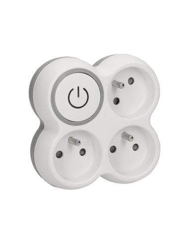 Rozgałęźnik, 3 gniazda 2P+Z z podświetlanym...