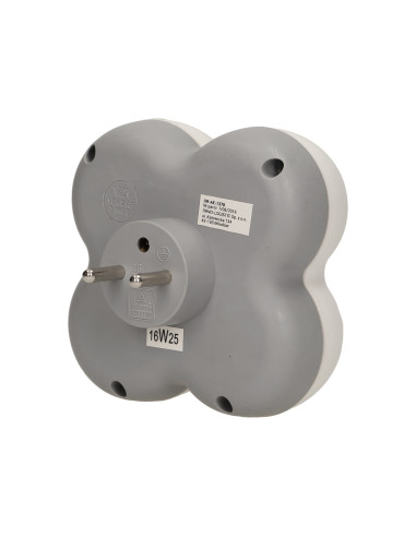 Rozgałęźnik, 3 gniazda 2P+Z z podświetlanym...