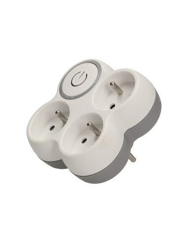 Rozgałęźnik, 3 gniazda 2P+Z z podświetlanym...