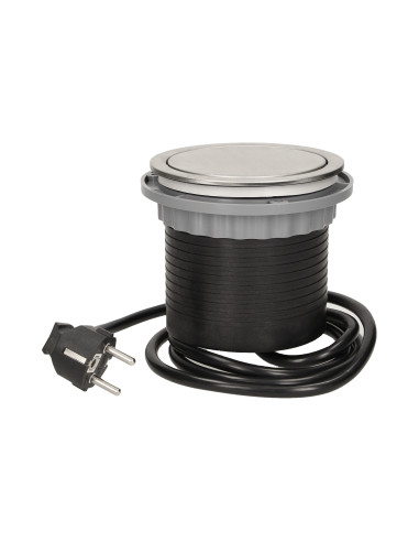 Gniazdo meblowe Ø10cm wysuwane z blatu z...