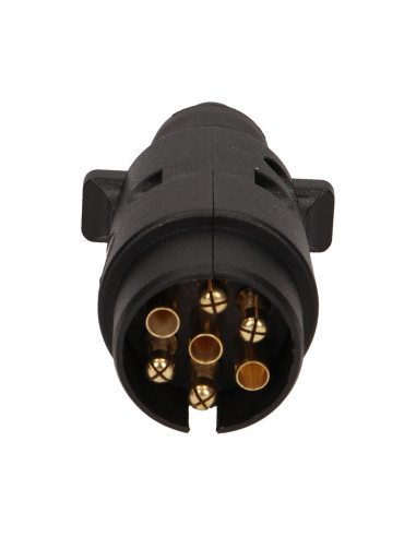 Wtyczka przyczepy, plastikowa 7 pinów, 12/24V