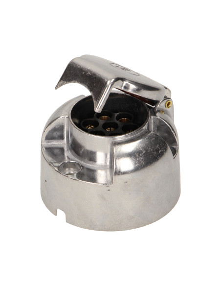 Gniazdo przyczepy, aluminiowe 7 pinów, 12/24V