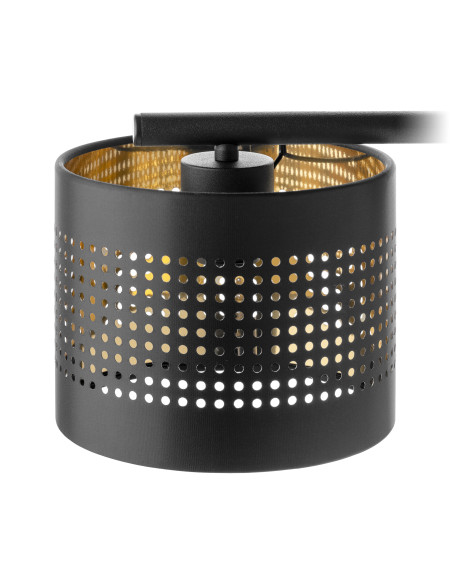 ALESSIO 4P, lampa wisząca, E27  max.60W, czarno-złota