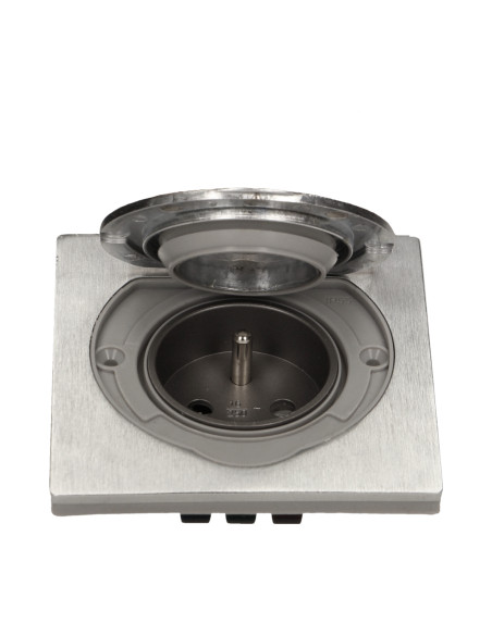 Hermetyczne gniazdo elektryczne, IP55 stal nierdzewna