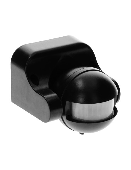 Czujnik ruchu 180st., pionowa regulacja, IP44, 1200W, czarny