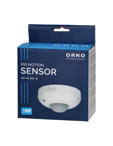 Czujnik ruchu 360st. IP20, 1200W, biały