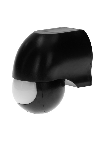 Czujnik ruchu 180st., regulacja pionowa i pozioma, IP44, 1200W, czarny