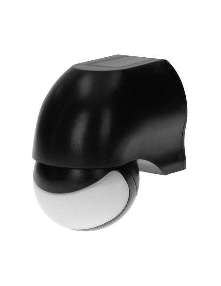 Czujnik ruchu 180st., regulacja pionowa i pozioma, IP44, 1200W, czarny